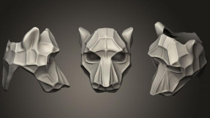 Masks and muzzles of animals (MSKJ_0233) 3D model for CNC machine